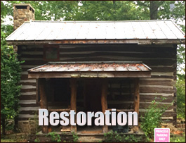 Historic Log Cabin Restoration  Grayson, Georgia